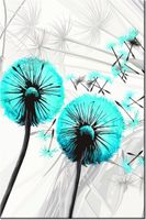 80CM 120 OBRAZ DMUCHAWCE TURKUSIE ŚCIENNY