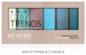 revers city trends paleta cieni do powiek 18 6 odcieni mat i perła