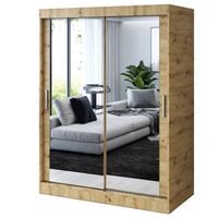 Szafa Przesuwna 150cm KARL Artisan Garderoba 2 wnętrza