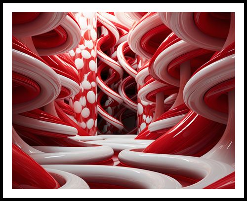 Plakat 76x60,5cm Czerwone Wiry na Arena.pl