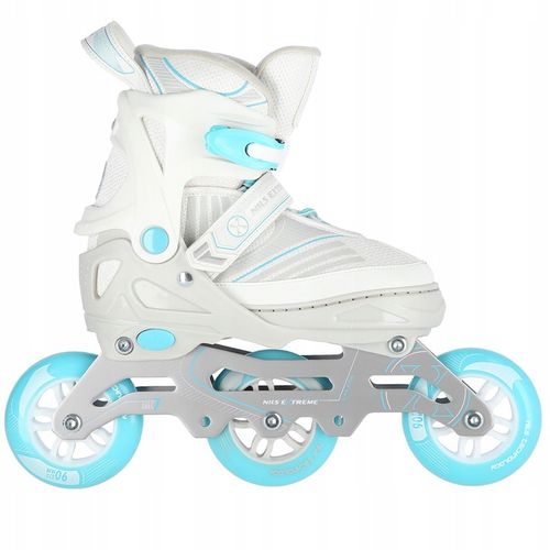 ROLKI REGULOWANE DAMSKIE MŁODZIEŻOWE KAUCZUKOWE ŁYŻWOROLKI ROZMIAR 39-42 na Arena.pl