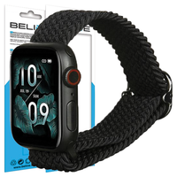 beline pasek apple watch textile38/40/41mm czarny /black