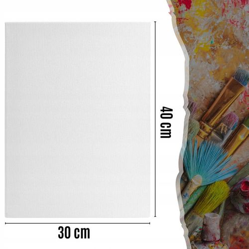 PŁÓTNO MALARSKIE DO MALOWANIA PODOBRAZIE BAWEŁNIANE 10szt 30x40 cm zestaw na Arena.pl
