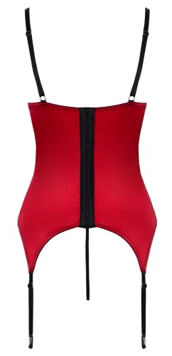 cottelli lingerie haleczka satynowa bez miseczek xl + stringi otwarte na Arena.pl