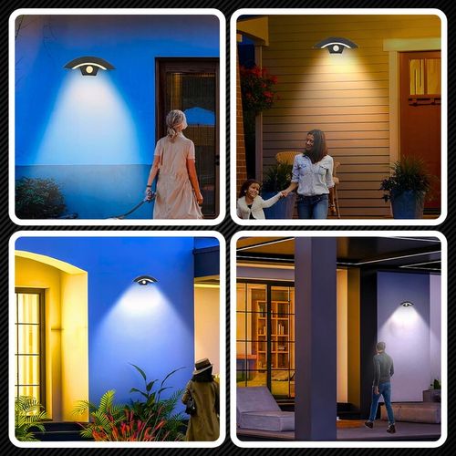 Kinkiet Ścienny Zewnętrzny Lampa Elewacyjna Czujnik Ruchu Zmierzchu 12W na Arena.pl