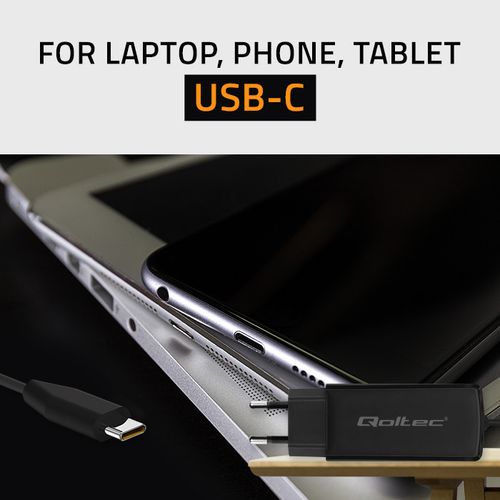 Qoltec Ładowarka GaN 90W USB-C, Szybkie Ładowanie na Arena.pl