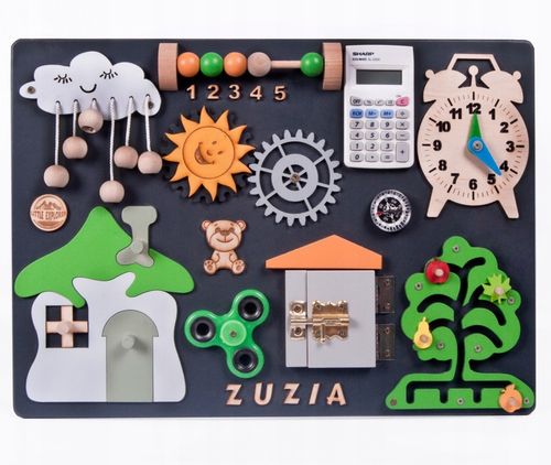 Tablica manipulacyjna sensoryczna Montessori na Arena.pl