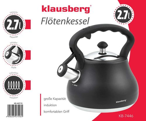 czajnik z gwizdkiem klausberg 2,7l kb-7446 na Arena.pl