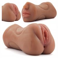 MASTURBATOR DLA MĘŻCZYZN 3W1 DUŻA SZTUCZNA POCHWA USTA ANUS MĘSKI 16cm ANAL