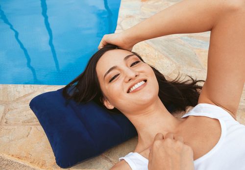 Dmuchana PODUSZKA Welurowa INTEX 68672 Materac na Arena.pl