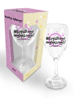 kieliszek 220ml pink wszystkiego najlepszego