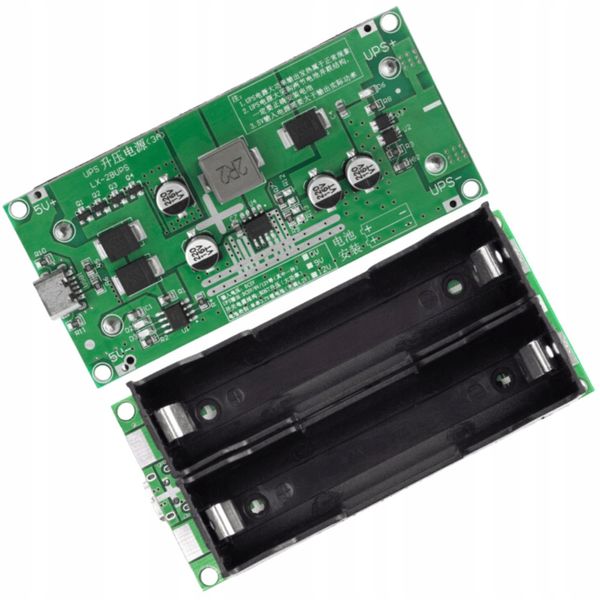 Przetwornica zasilacz buforowy 5V 3A 18650 UPS zdjęcie 1