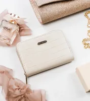 portfel damski z motywem zwierzęcym zapinany suwakiem