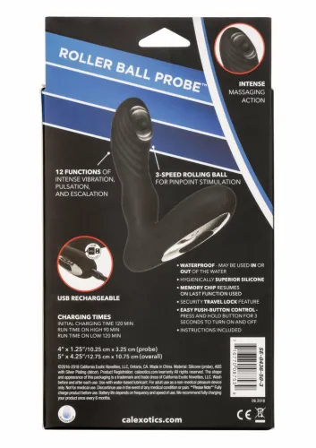 calexotics eclipse roller ball probe silikonowy masażer z ruchomą kulką na Arena.pl