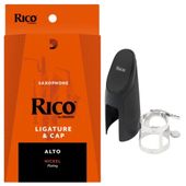 Ligatura i Kapturek Rico do Saksofonu Altowego Niklowana D'Addario RAS1N