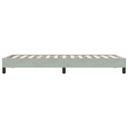 Łóżko Box Spring bez materaca Jasnoszary 90x210 cm Aksamit na Arena.pl