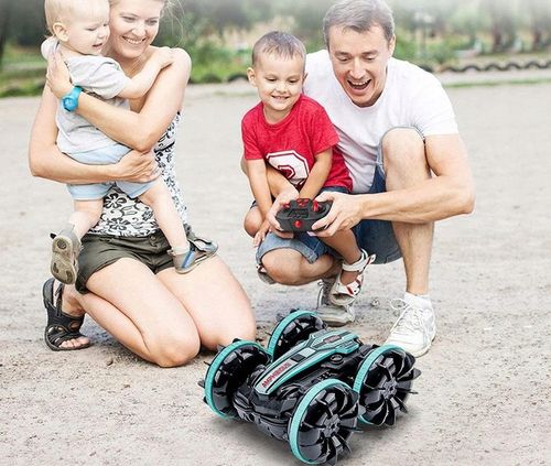 SAMOCHÓD ZDALNIE STEROWANY RC GESTAMI AMFIBIA 2 PILOTY 4x4 360° PŁYWAJĄCY na Arena.pl