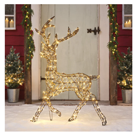 Renifer LED z saniami ozdoba świąteczna Boże Narodzenie lampki