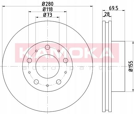TARCZA HAM PRZOD 280X28 V na Arena.pl