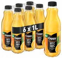 Cappy Nektar pomarańczowy 100% VIT C 6x 1l