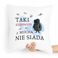 Poduszka Prezent Dla Kierownika Mucha Nie Siada Z Nadrukiem Ze Zdjęciem