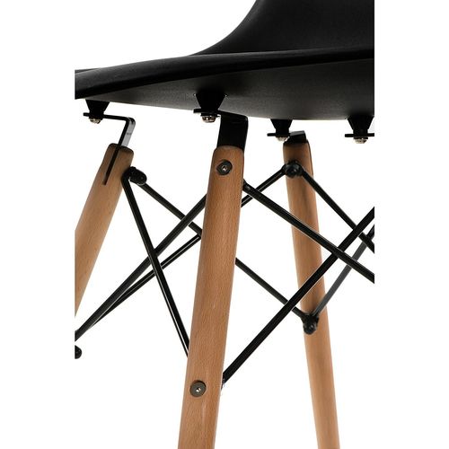 Krzesło Simplet P016W basic czarne na Arena.pl