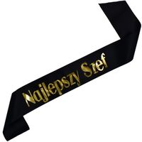 Czarna szarfa Najlepszy szef