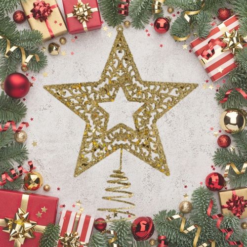 Czubek na choinkę XL 18,5x14,5 cm BOŻE NARODZENIE KSN142 na Arena.pl