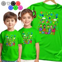 KOSZULKA DZIECIĘCA TSHIRT - NA DZIEŃ KROPKI KOLOROWE KROPKI WZORY - 98 XXS