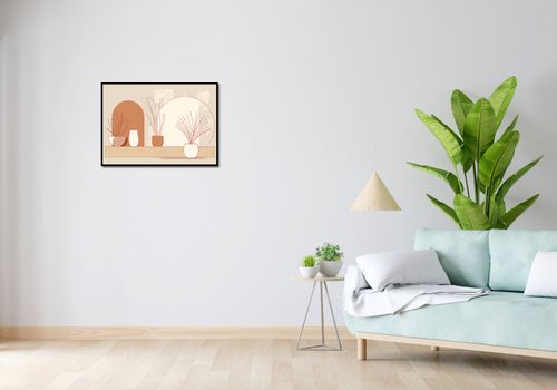 Plakat 70x50cm Widok Roślin na Arena.pl