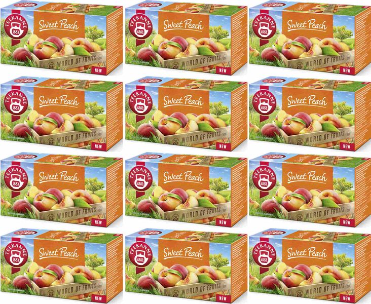 (x12) TEEKANNE 20tb Słodka Brzoskwinia zdjęcie 1