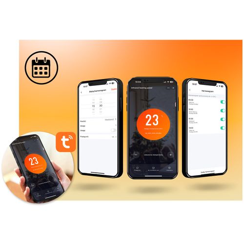 Grzejnik na podczerwień promiennik podczerwieni 600 W Berdsen BD-981 pilot WiFi aplikacja na Arena.pl