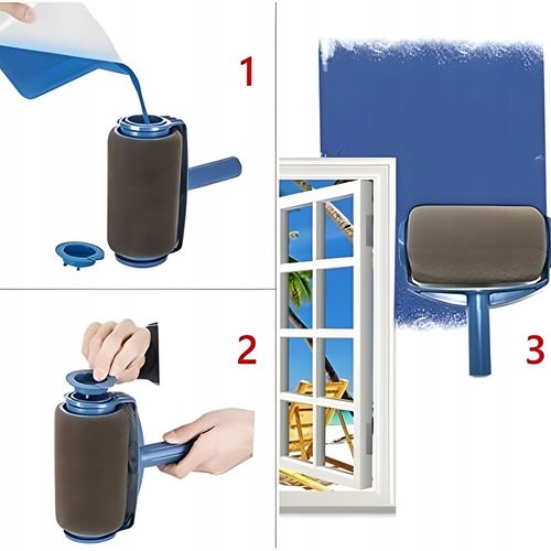 WAŁEK DO MALOWANIA SCIAN NIEKAPIĄCY UNIWERSALNY WAŁKI ZESTAW MALARSKI 5w1 na Arena.pl