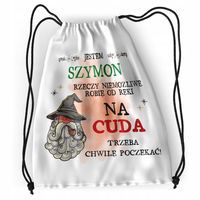 Plecak Dla Szymona Sportowy Szkolny Worek Torba Z Nadrukiem Ze Zdjęciem