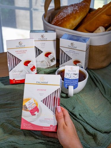 Herbata zielona liścasta deluxe z kwiatami jaśminu Palmira 15 saszetek na Arena.pl