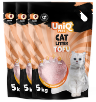 Żwirek zbrylający dla kota brzoskwiniowy 15kg - biodegradowalny