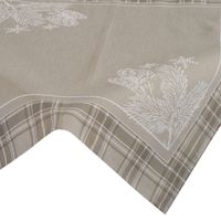 Serweta gobelinowa świąteczna HOLLY 90X90 ciemnobeżowy