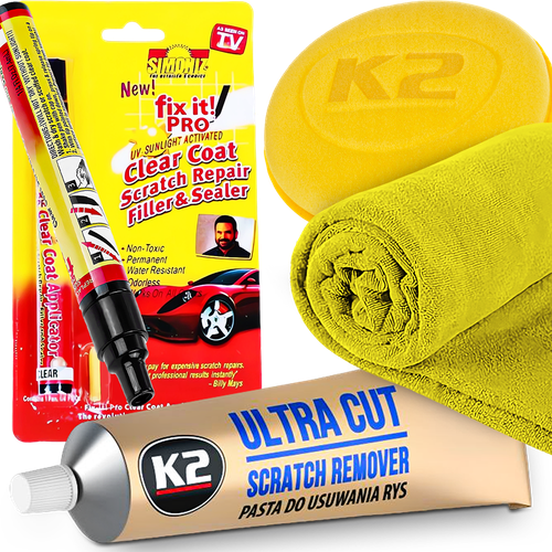 Zestaw Do Polerowania Lakieru i Usuwania Rys Pasta K2 Ultra Cut Aplikator na Arena.pl