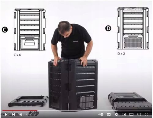 Kompostownik 2 komorowy czarny Prosperplast na Arena.pl