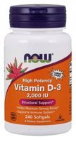 NOW FOODS USA VITAMIN D3 2000 240K WITAMINA D-3