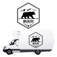 NAKLEJKA NA BOK AUTA KAMPER przyczepę kempingową camper auto samochód 70cm