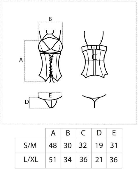 GORSET DO POŃCZOCH CZARNY KORONKOWY STRINGI S/M zdjęcie 4