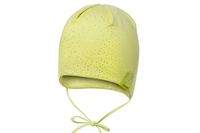 BROEL Katrina czapka dla dziewczynki wiązana limonka 46-48
