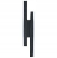 LAMPA ŚCIENNA KINKIET LED 18W 50CM NOWOCZESNA CZARNA 230V CIEPŁA BIEL 3000K