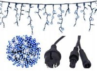 GIRLANDA ZEWNĘTRZNA 240LED 15M GRUBY ZIELONY KABEL FLESZ FLASH BŁYSK ISKRA