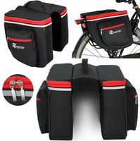 Torba rowerowa na bagażnik ROWER SAKWA 2 KOMORY pojemna praktyczna DUŻA