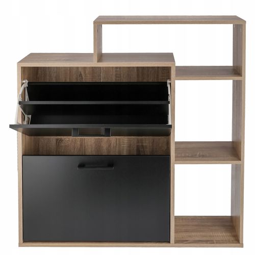 szafka na buty regał 2 komory obuwie komoda pojemna do przedpokoju regał na Arena.pl