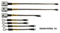 Nissan Patrol Y61 Lift 2" Zestaw Przewodów Hamulcowych W Oplocie