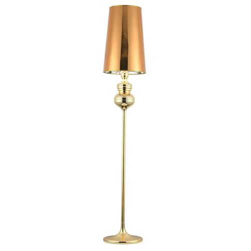 Podłogowa lampa z abażurem Queen ML-8046-F gold Step klasyczna złota na Arena.pl