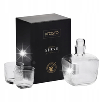 Komplet do whisky KROSNO Perfect Serve Gentelman 3el. karafka + 2 szklanki